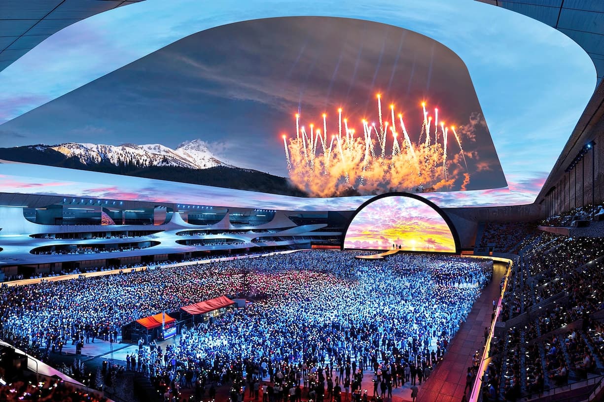 Le nouveau stade du FC Sion imaginé par Christian Constantin en image de synthèse