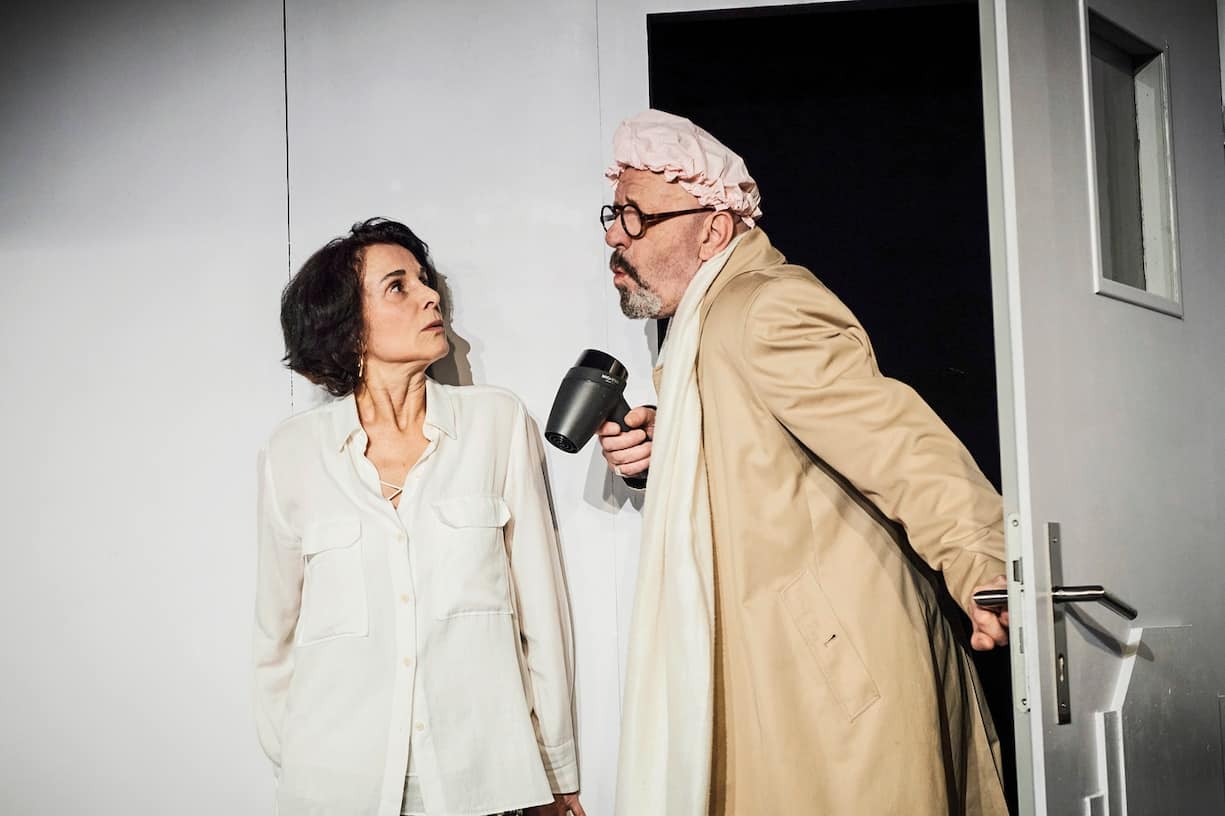 Le couple à la vie et sur scène, Maria Mettral et Christian Gregori, dans la fameuse pièce «Couple ouvert à deux battants».