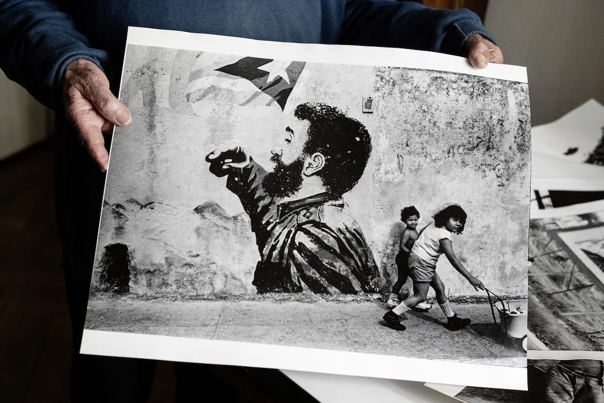 Fidel Castro photographié par Luc Chessex dans une rue de La Havane