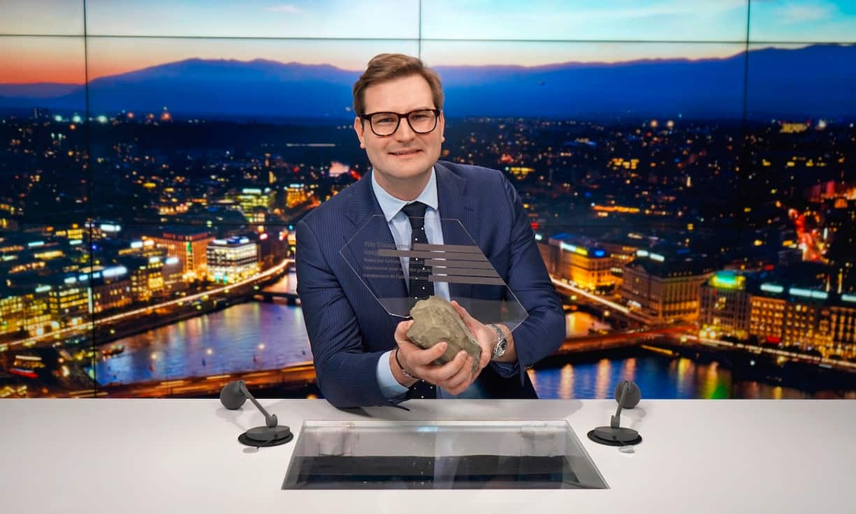 Le journaliste et rédacteur en chef de Léman Bleu, Jérémy Seydoux