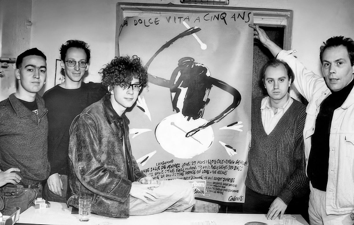 Jean-Marc Richard en 1980, au cinquième anniversaire du club de rock lausannois la Dolce Vita