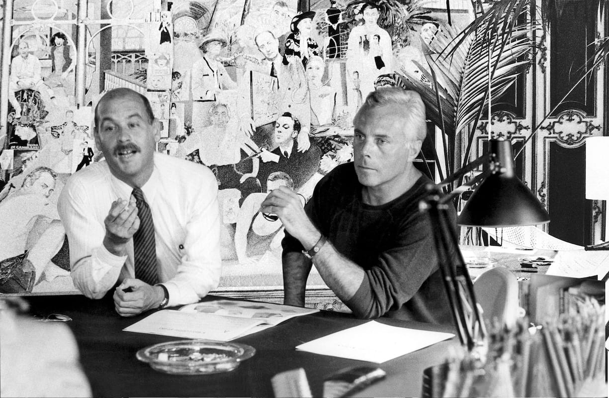 Le duo Giorgio Armani et Sergio Galeotti