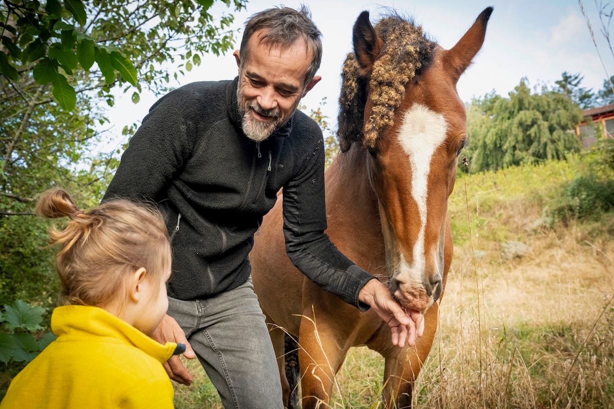 Le réalisateur suisse Claude Barras avec sa fille Héloïse