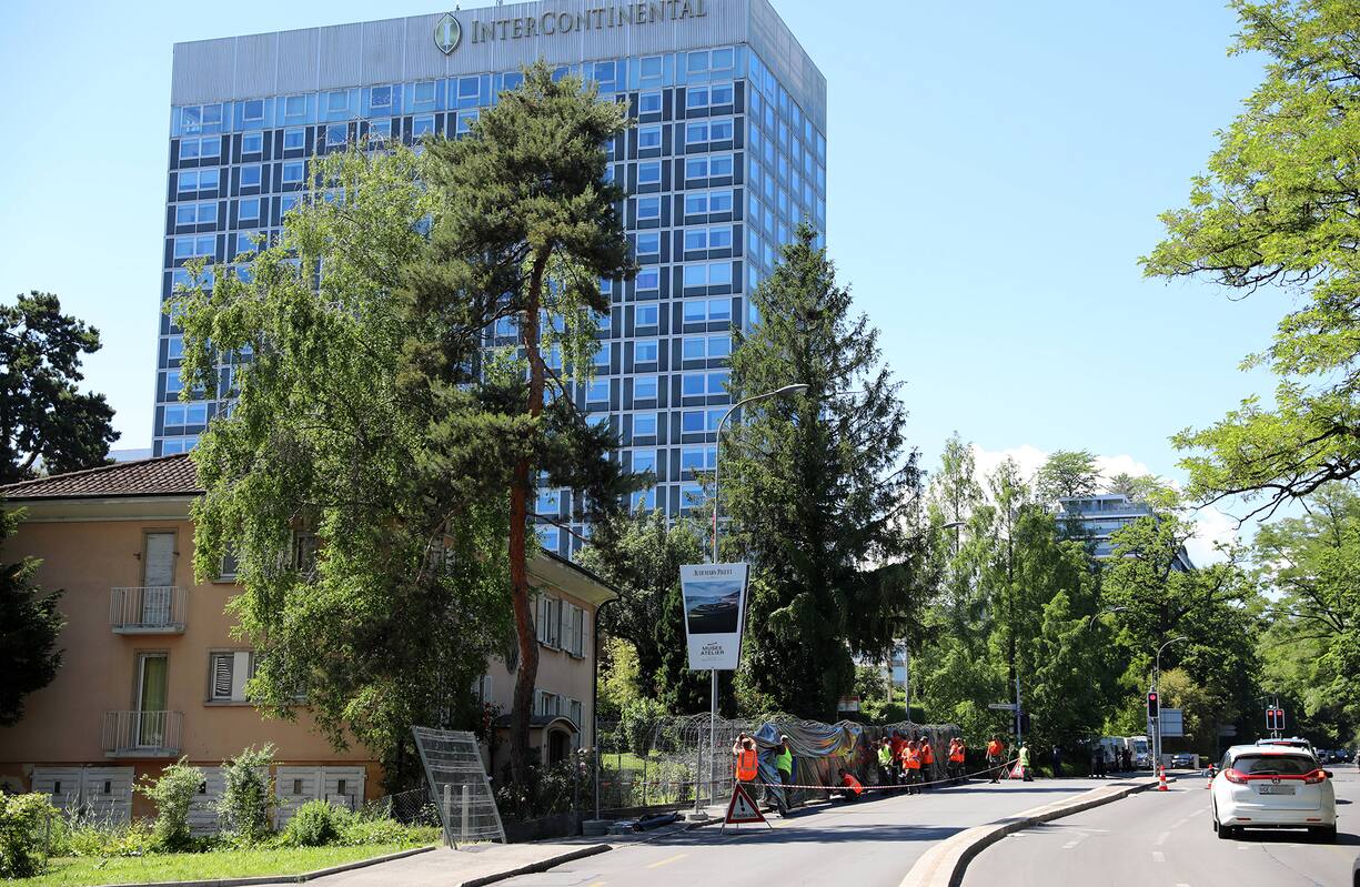 L'hôtel intercontinental, non loin de la place des Nations à Genève, sera le lieu de résidence de la délégation américaine