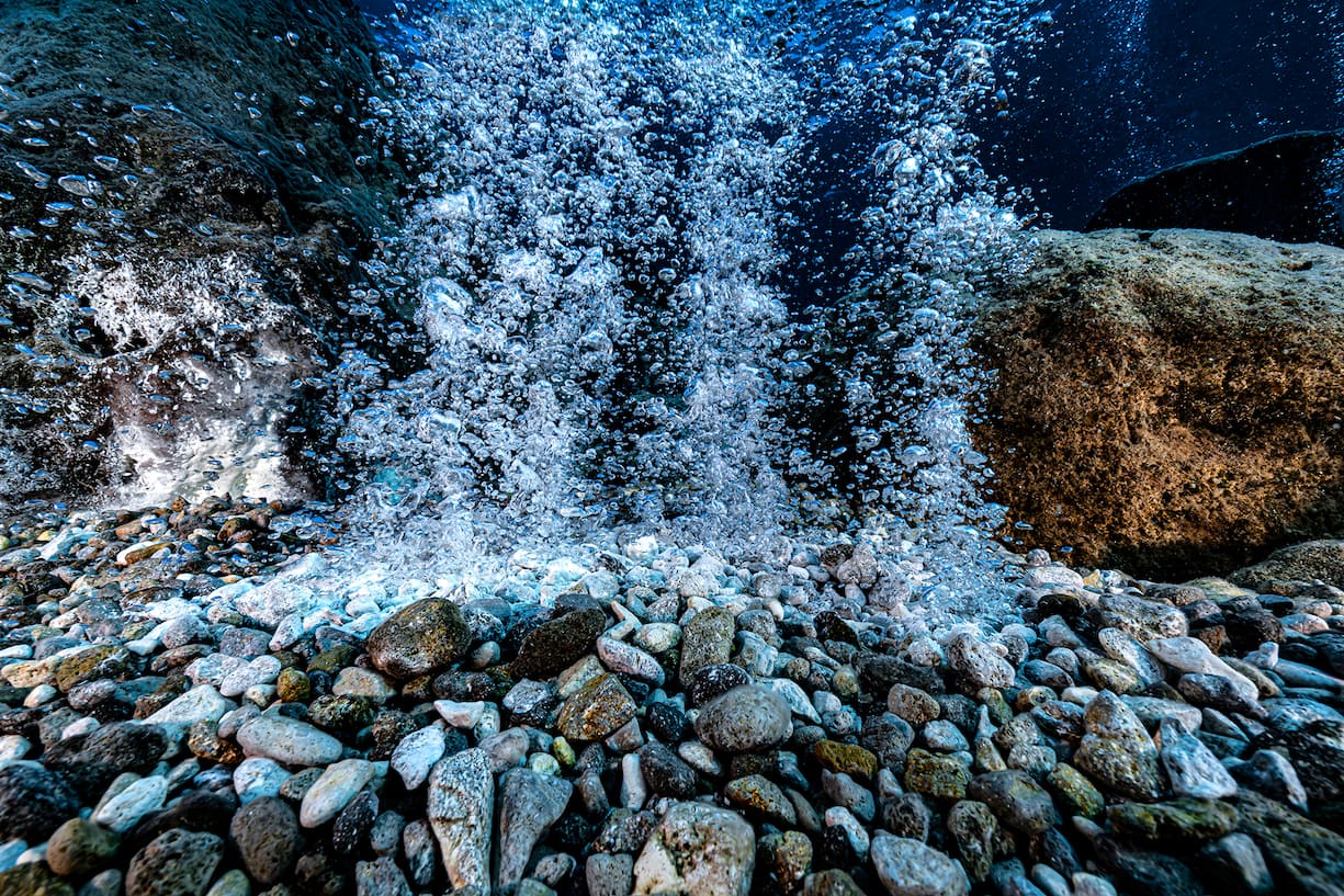 The first bacteries - Sicily, archipelago of the Aeolian Islands.