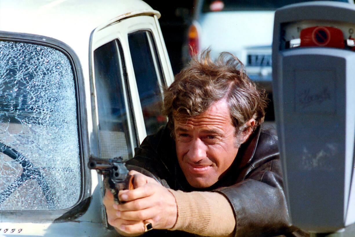 Peur sur la ville - Jean-Paul BelmondoFrance 1974Réalisateur Henri VerneuilEPP Zusammenstellung: Jean-Paul Belmondo wird am 9. April 80 Jahre alt (seine Filmrollen)