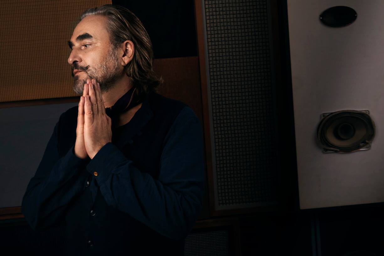 Stephan Eicher, Musiker, in seinem Probestudio in Conches bei Genf, 12.11.2020, Foto Lucia Hunziker