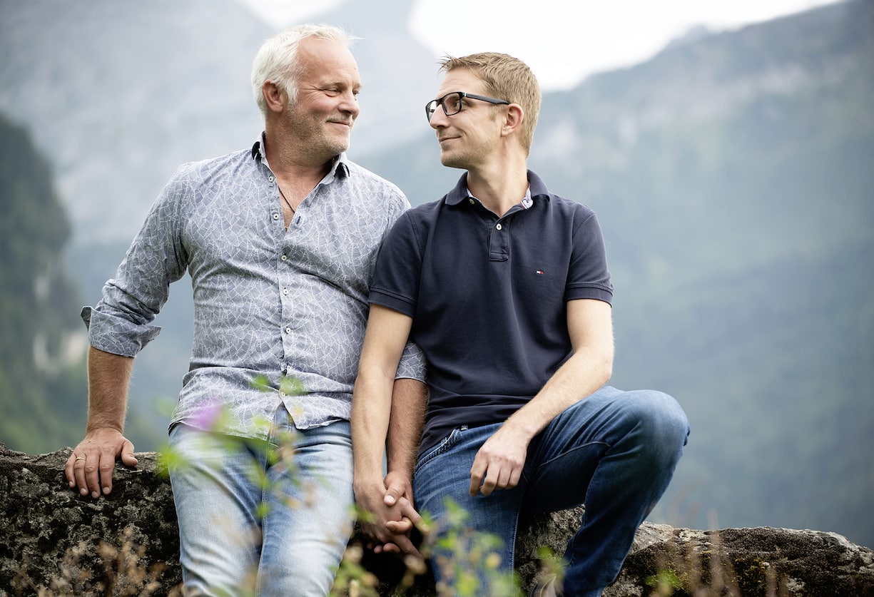 Marc Voltenauer et Benjamin son compagnon depuis 16 ans.