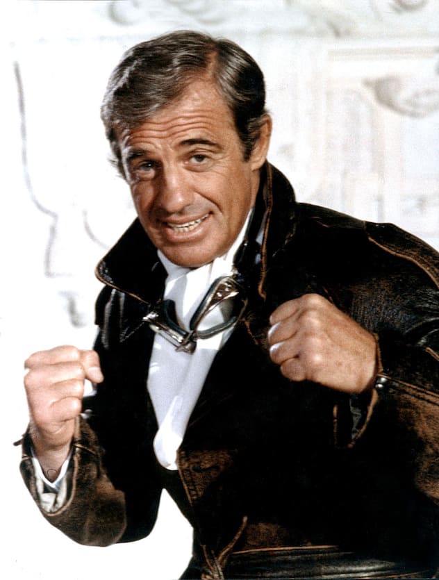 Jean-Paul Belmondo sur le tournage du film "L'As des as". 1982 File Photo - French actor Jean-Paul Belmondo