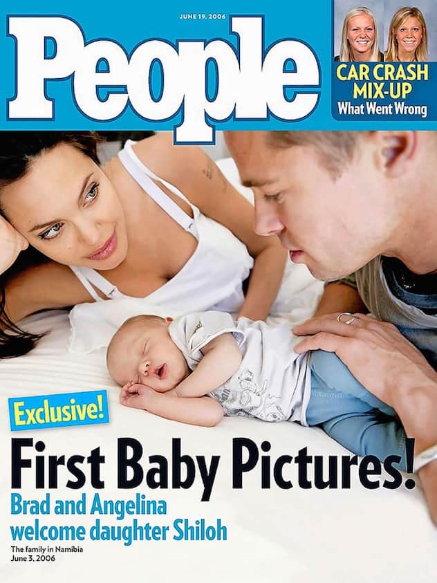 Angelina Jolie et Brad Pitt photographiés avec leur fille Shiloh