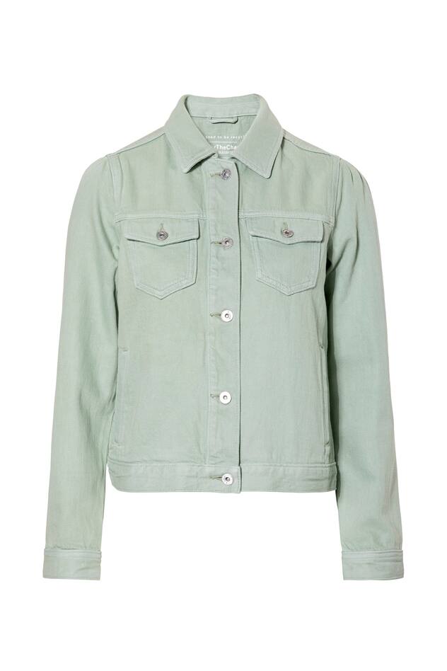 Veste en jean vert sauge de la collection Forever Denim, 49 fr. 95