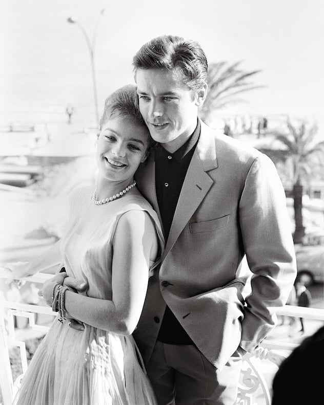 Alain Delon et Romy Schneider au Festival de Cannes, en 1962.