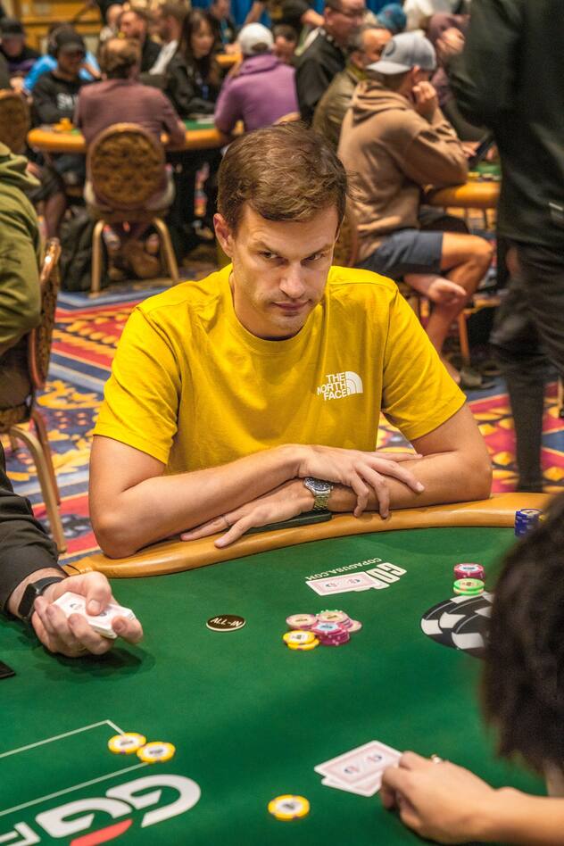 Alexandre Vuilleumier à la table de poker du Wynn