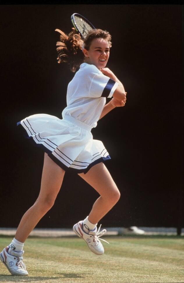 Martina Hingis lors de la finale de Wimbledon 