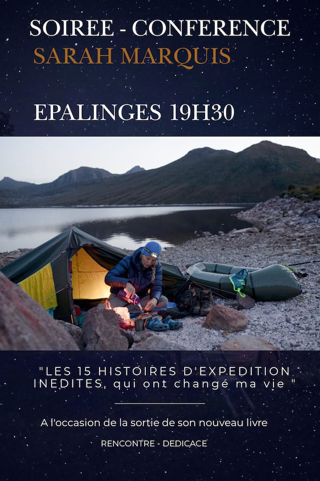 Conférence avec Sarah Marquis autour de la sortie de son livre «15 histoires d'expéditions inédites»