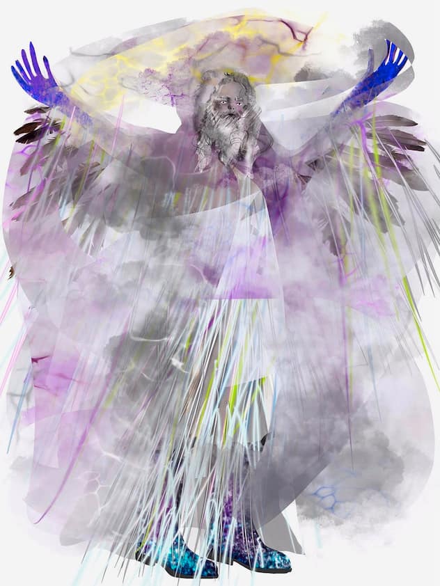 Costume de Jupiter pour "Le retour d'Ulysse"