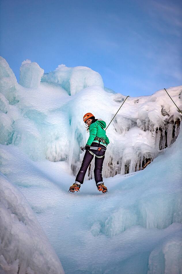 escalade sur glace
