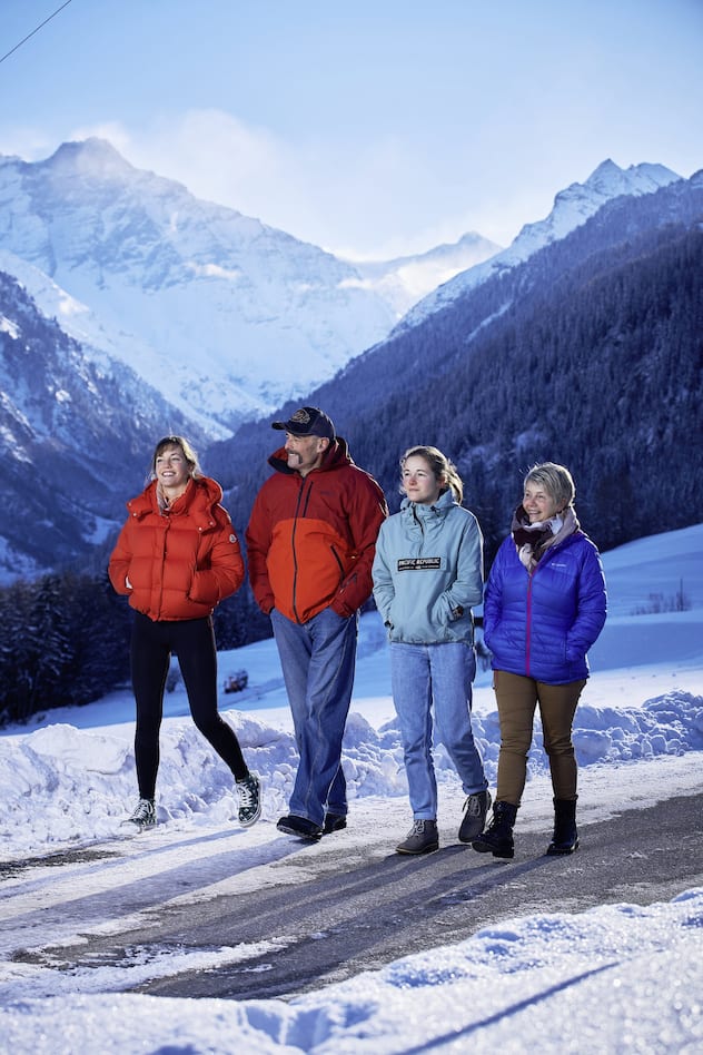 William Besse avec sa famille