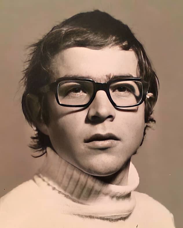Francis Niquille, rescapé de la noyade. Il a environ 13 ans sur cette photo.