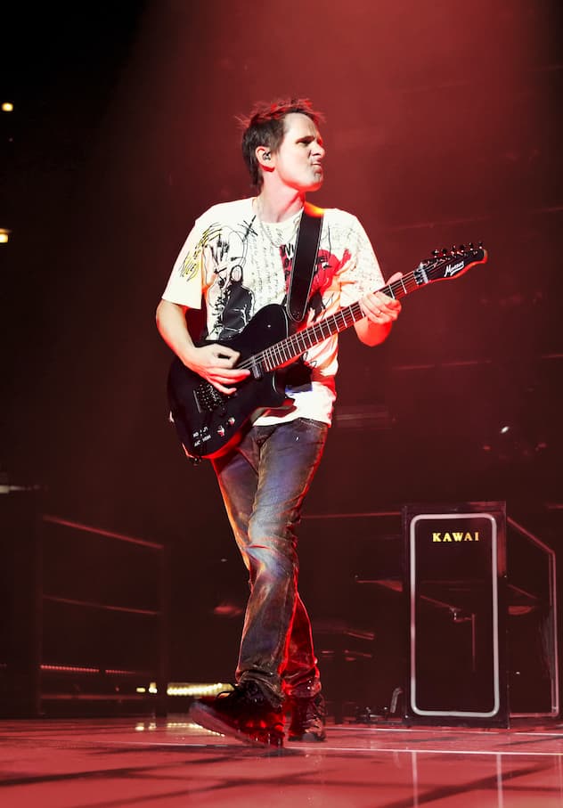 Matt Bellamy, chanteur du groupe de rock britannique Muse