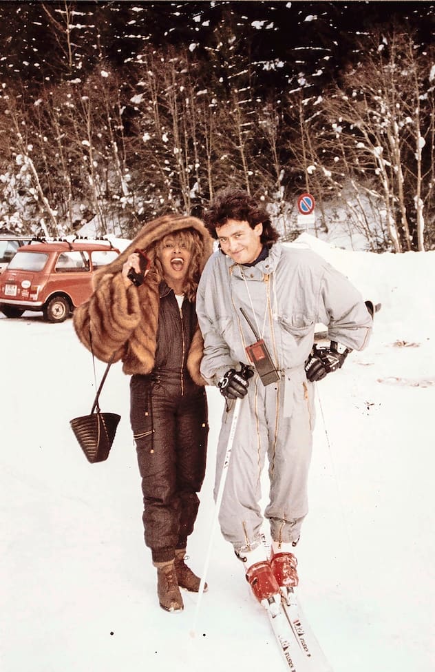 Tina Turner et Erwin Bach à Gstaad en 1986