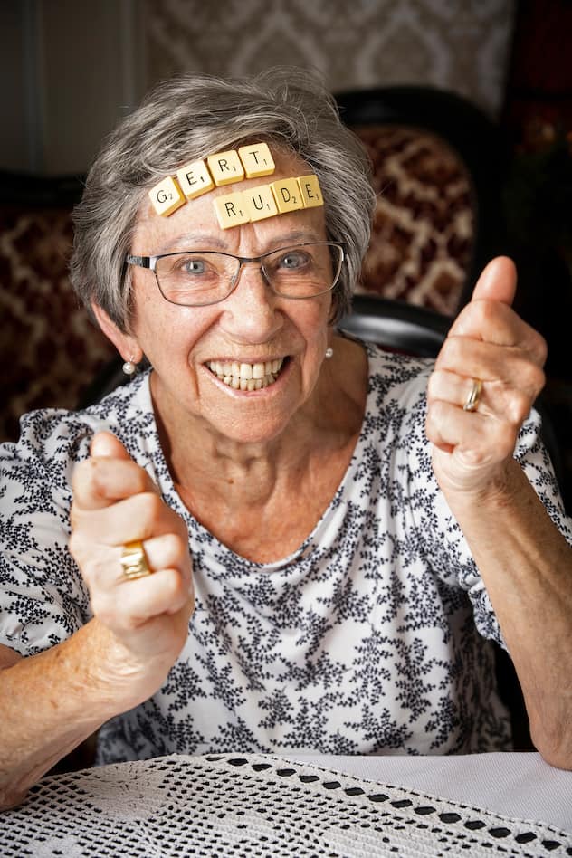 Gertrude Berset, passionnée de Scrabble