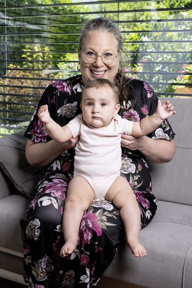 Geneviève Claus avec sa fille Amélys