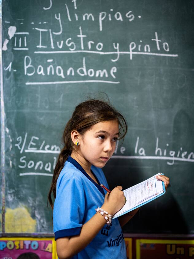 L'école : Escuala Basica N2287, colegio Nacional à Villarrica, Paraguay mai 2023. © Nicolas Righetti / Lundi13