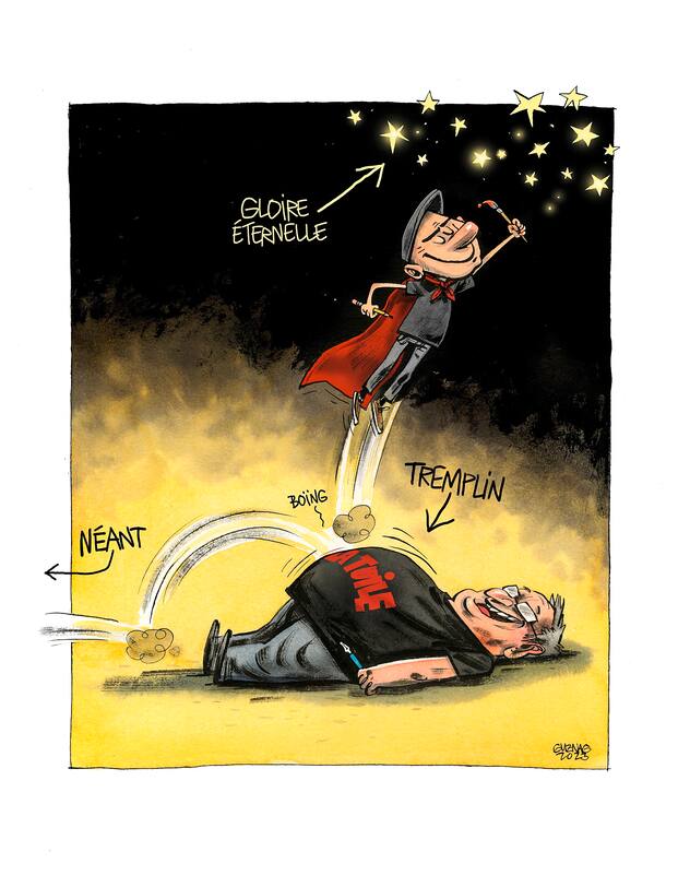dessin de Guznag pour son beau-père Pierre-André Marchand