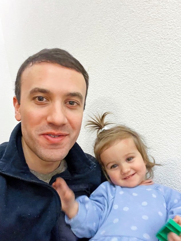 Steve et Valentina, qui a fêté ses 2 ans le 6 août dernier sans la présence de son papa
