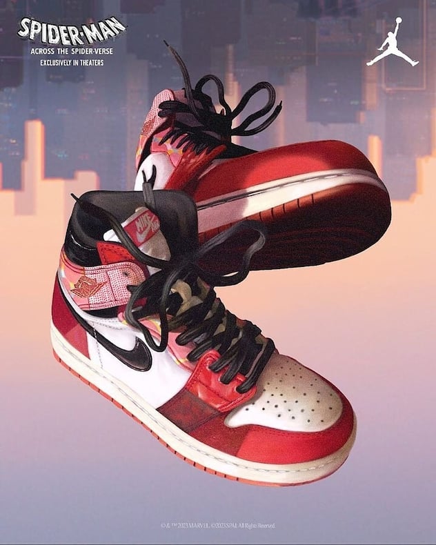L'illustration de Dexter Maurer pour le modèle Air Force 1 Spider-Man