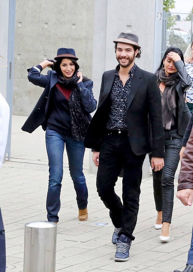 L'actrice Leïla Bekhti avec son compagnon l'acteur Tahar Rahim