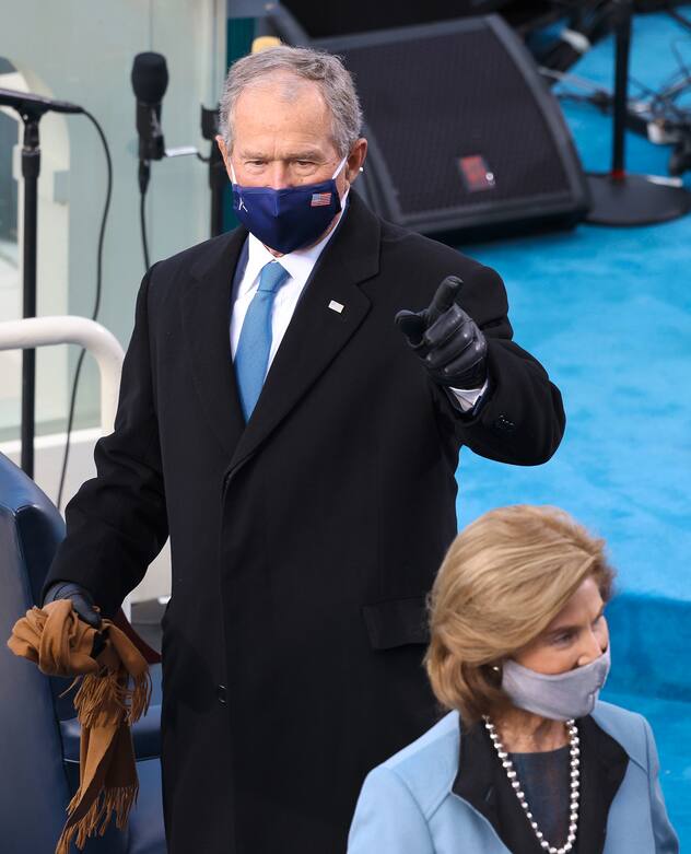 WASHINGTON, DC - JANUARY 20: Former U.S. President George W. Bush and Laura Bush arrive to the inauguration of U.S. President-elect Joe Biden on the West Front of the U.S. Capitol on January 20, 2021 in Washington, DC. During today's inauguration ceremony Joe Biden becomes the 46th president of the United States. (Photo by Tasos Katopodis/Getty Images)/AdMedia//Z-ADMEDIA_adm_012020_JoeBidenInauguration_CNP_379/2101211109/Credit:CNP/AdMedia/SIPA/2101211117 (FOTO: DUKAS/SIPA)