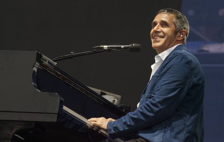 Julien Clerc durant le Festival d'été de Quebec de 2016.