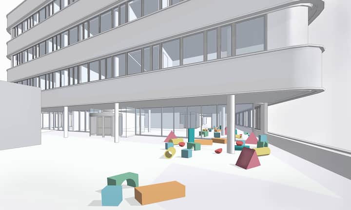 Accueil au futur Hôpital des enfants au CHUV.