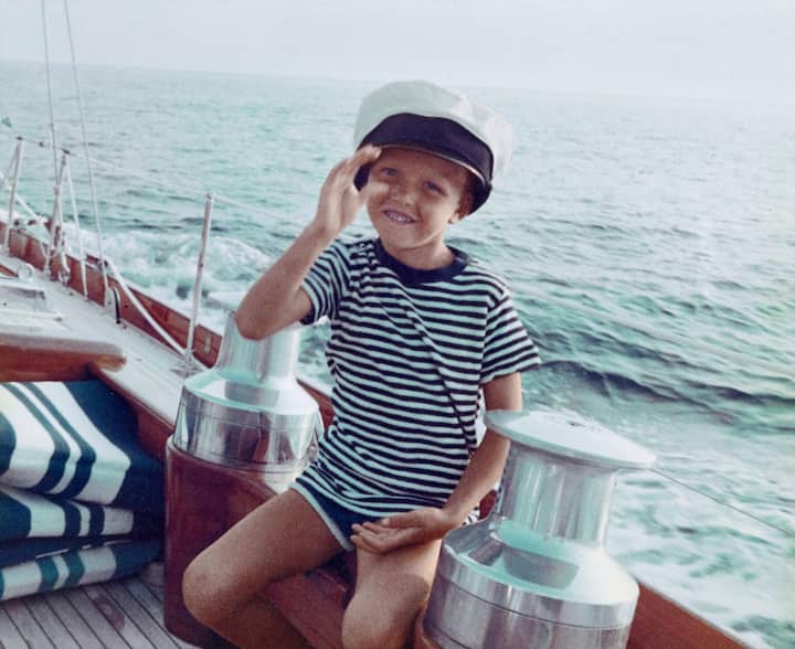 Le bateau, un passion de Benjamin, tout jeune déjà.