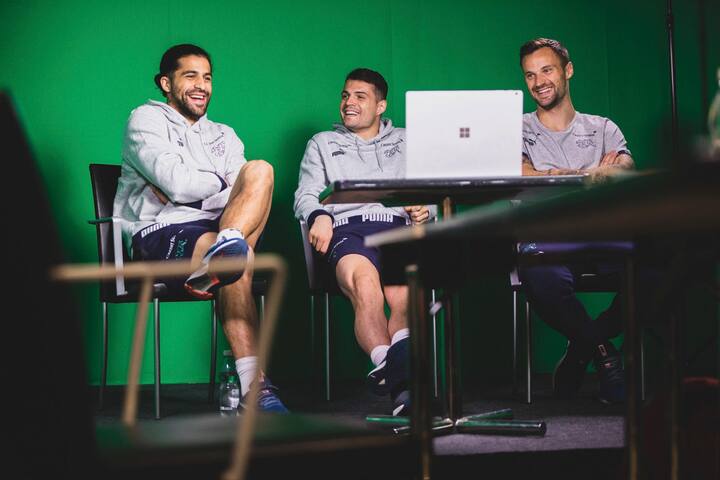 Ricardo Rodriguez, Granit Xhaka, Haris Seferovic