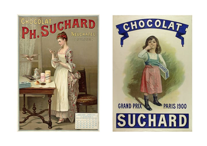 deux publicités Suchard