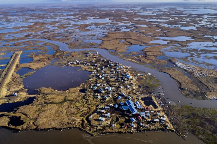 La colonie de Newtok s’est vue rattrapée par la fonte du pergélisol