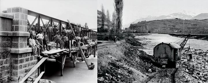 Les diverses étapes de l'endiguement du Rhône