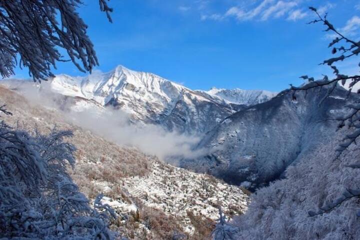 Première neige à Cà Armonia