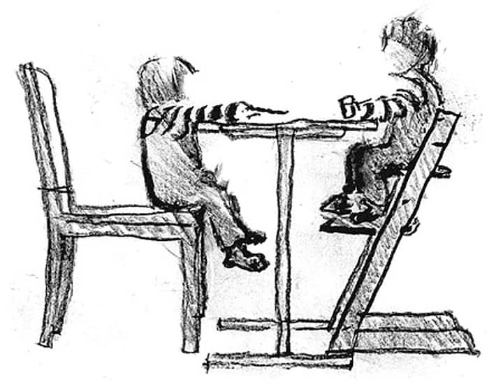 Esquisse, dessin de Peter Opsvik.
