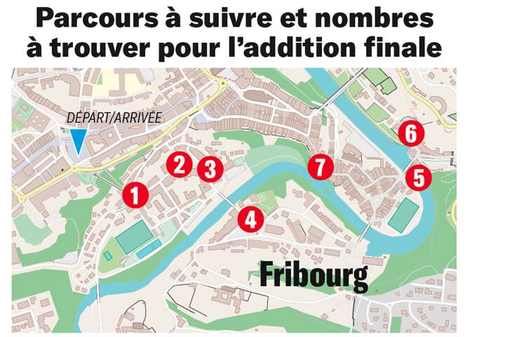 Chasse au trésor dans la ville de Fribourg