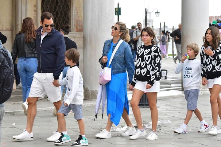 Mirka et Roger Federer