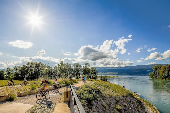 Balade à vélo autour du lac de Bienne
