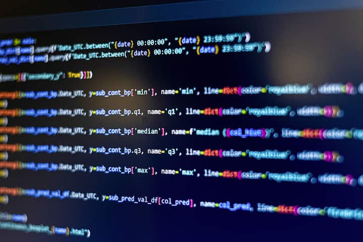 lignes de code informatique