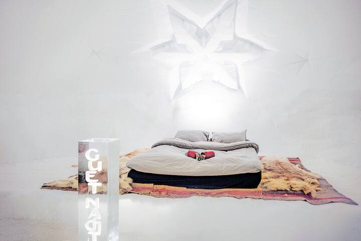 intérieur des igloos à Engstligenalp