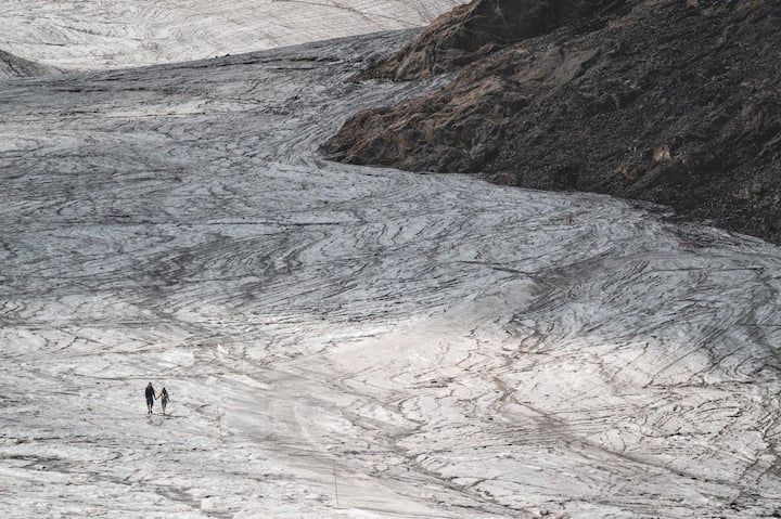 Fonte des glaciers en Suisse
