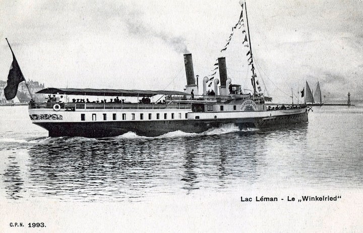 Le Winkelried II, le grand bateau emblématique du Léman au XIXe siècle