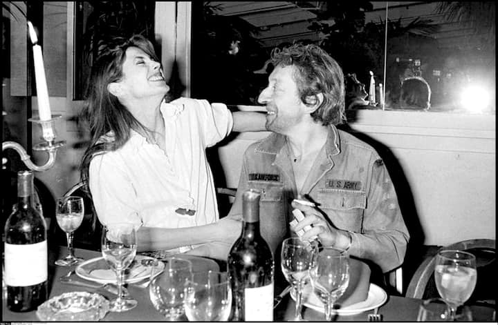 Jane Birkin et Serge Gainsbourg au Palace à Paris en 1979
